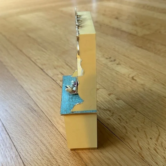 IDEAL Petite Prince Dollhouse Kitchen Cabinet Yellow and Gold - Picture 8 of 10